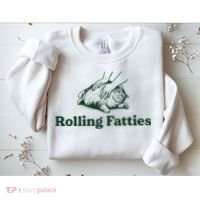 Rolling Fatties Cat Funny Cat Lover Kitten Owner Kitty Sweatshirt thumb 2