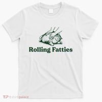 Rolling Fatties Cat Funny Cat Lover Kitten Owner Kitty T-Shirt thumb 0