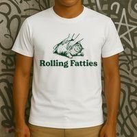 Rolling Fatties Cat Funny Cat Lover Kitten Owner Kitty T-Shirt thumb 3