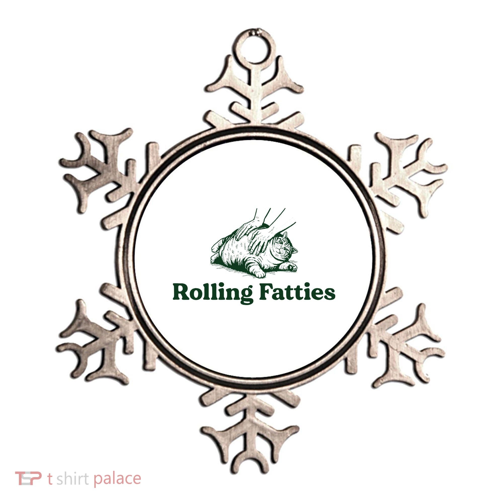 Rolling Fatties Cat Funny Cat Lover Kitten Owner Kitty Ornament