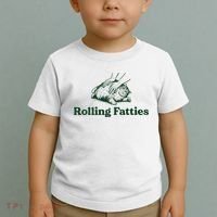 Rolling Fatties Cat Funny Cat Lover Kitten Owner Kitty Toddler T-Shirt thumb 2