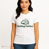 Rolling Fatties Cat Funny Cat Lover Kitten Owner Kitty Women's T-Shirt thumb 4