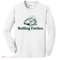 Rolling Fatties Cat Funny Cat Lover Kitten Owner Kitty Kids Long Sleeve Shirt thumb 0