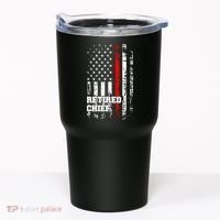 Retired Fire Chief Firefighter Rank Retirement Gift Tumbler thumb 0