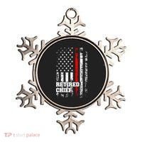 Retired Fire Chief Firefighter Rank Retirement Gift Ornament thumb 0
