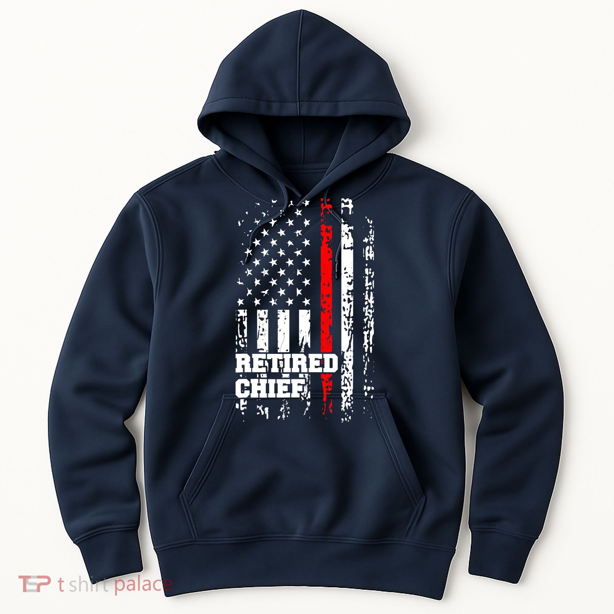 Retired Fire Chief Firefighter Rank Retirement Gift Hoodie