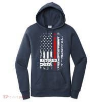 Retired Fire Chief Firefighter Rank Retirement Gift Women's Hoodie thumb 0