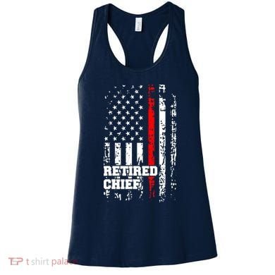 Retired Fire Chief Firefighter Rank Retirement Gift Women's Tank Top