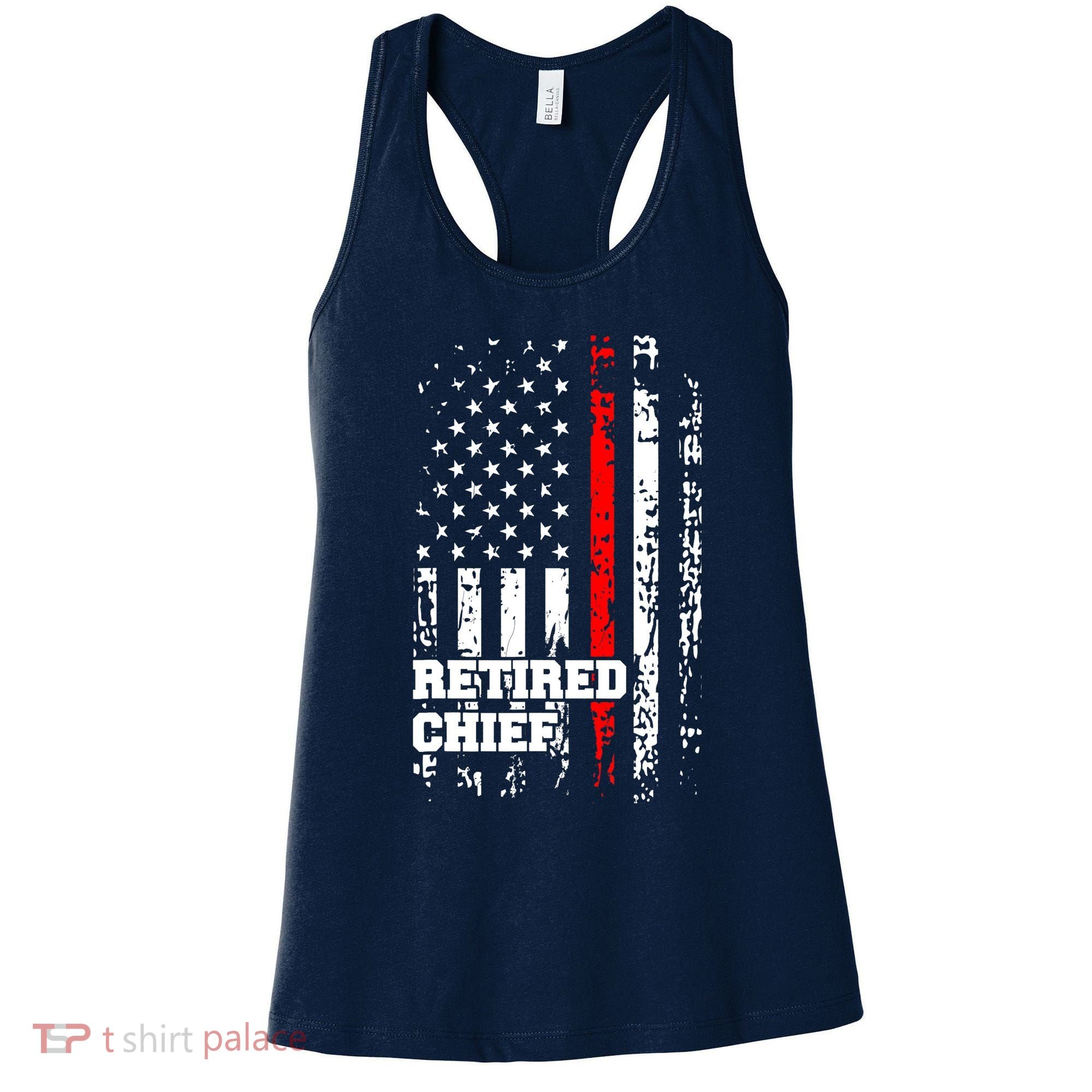 Retired Fire Chief Firefighter Rank Retirement Gift Women's Tank Top