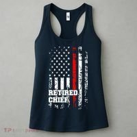 Retired Fire Chief Firefighter Rank Retirement Gift Women's Tank Top thumb 3