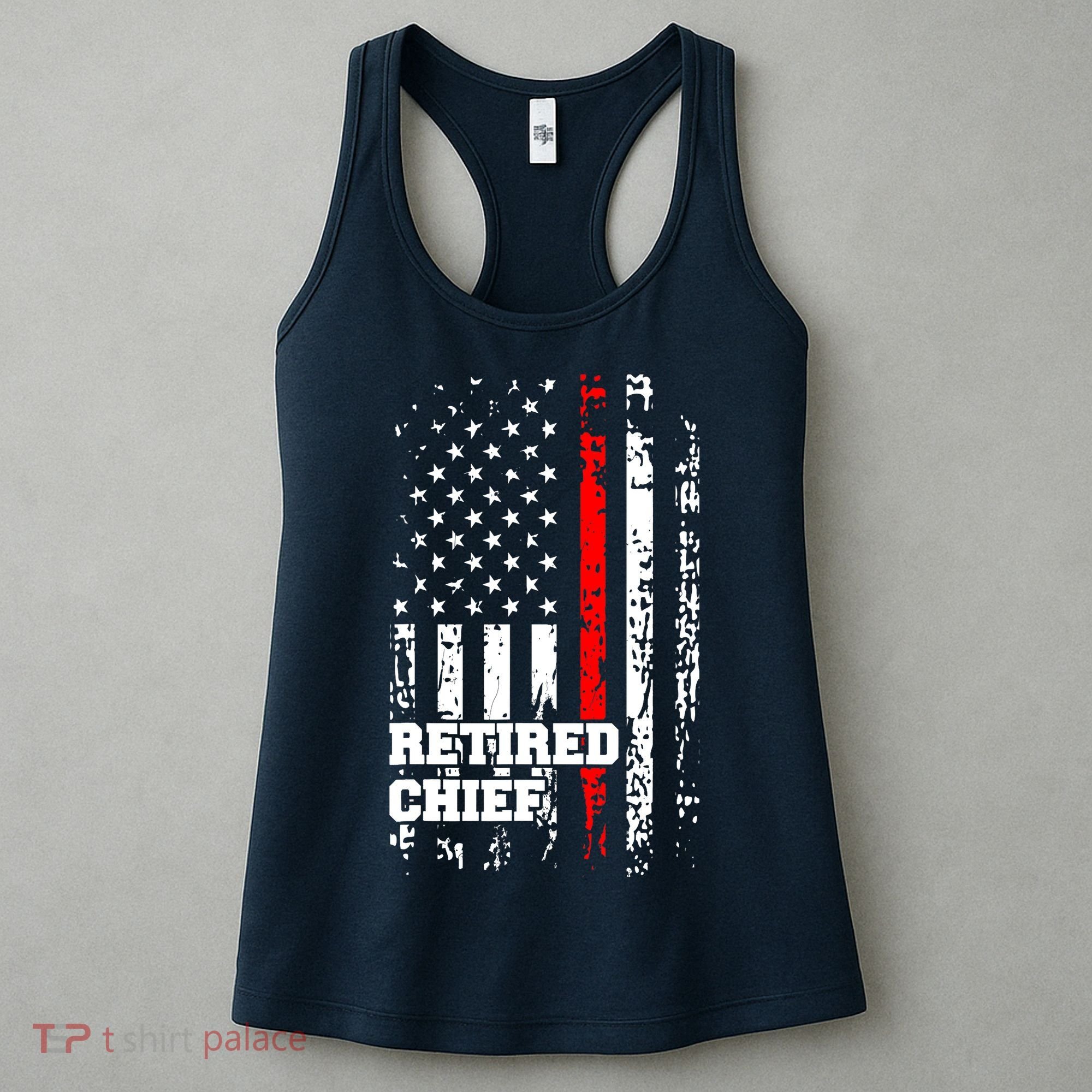 Retired Fire Chief Firefighter Rank Retirement Gift Women's Tank Top