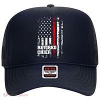 Retired Fire Chief Firefighter Rank Retirement Gift Hat thumb 0