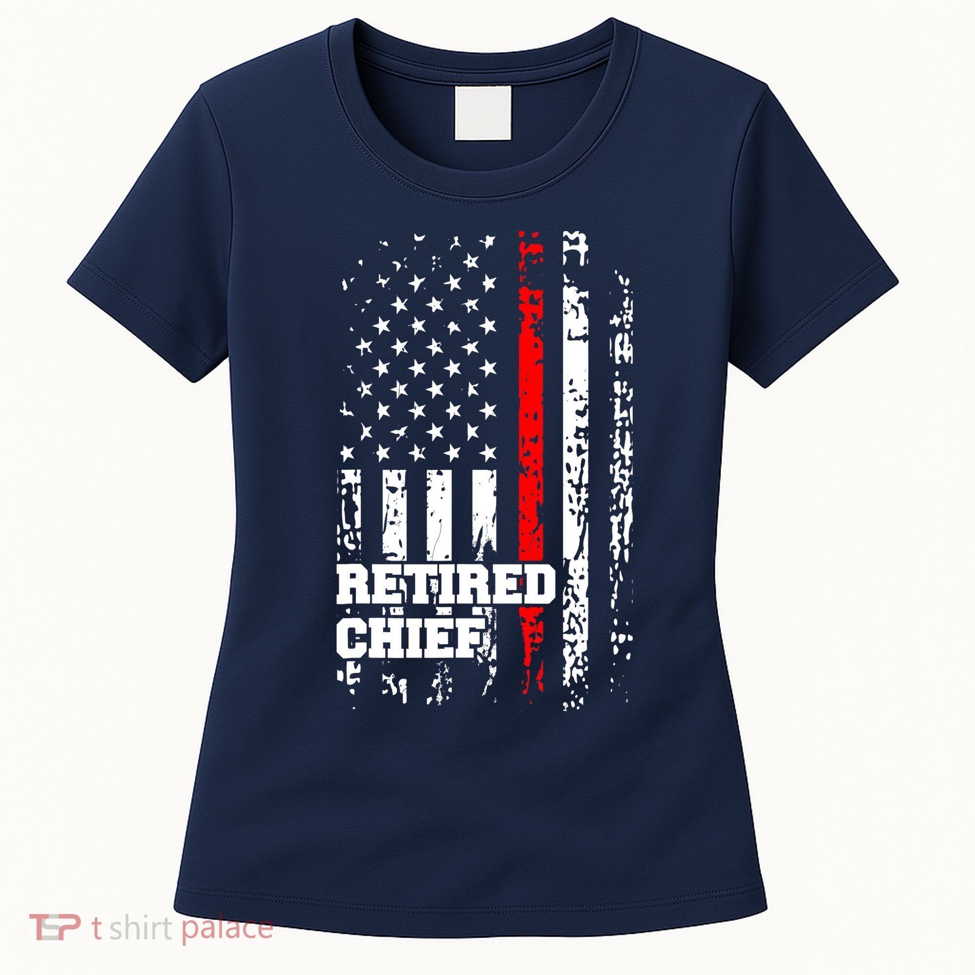 Retired Fire Chief Firefighter Rank Retirement Gift Women's T-Shirt