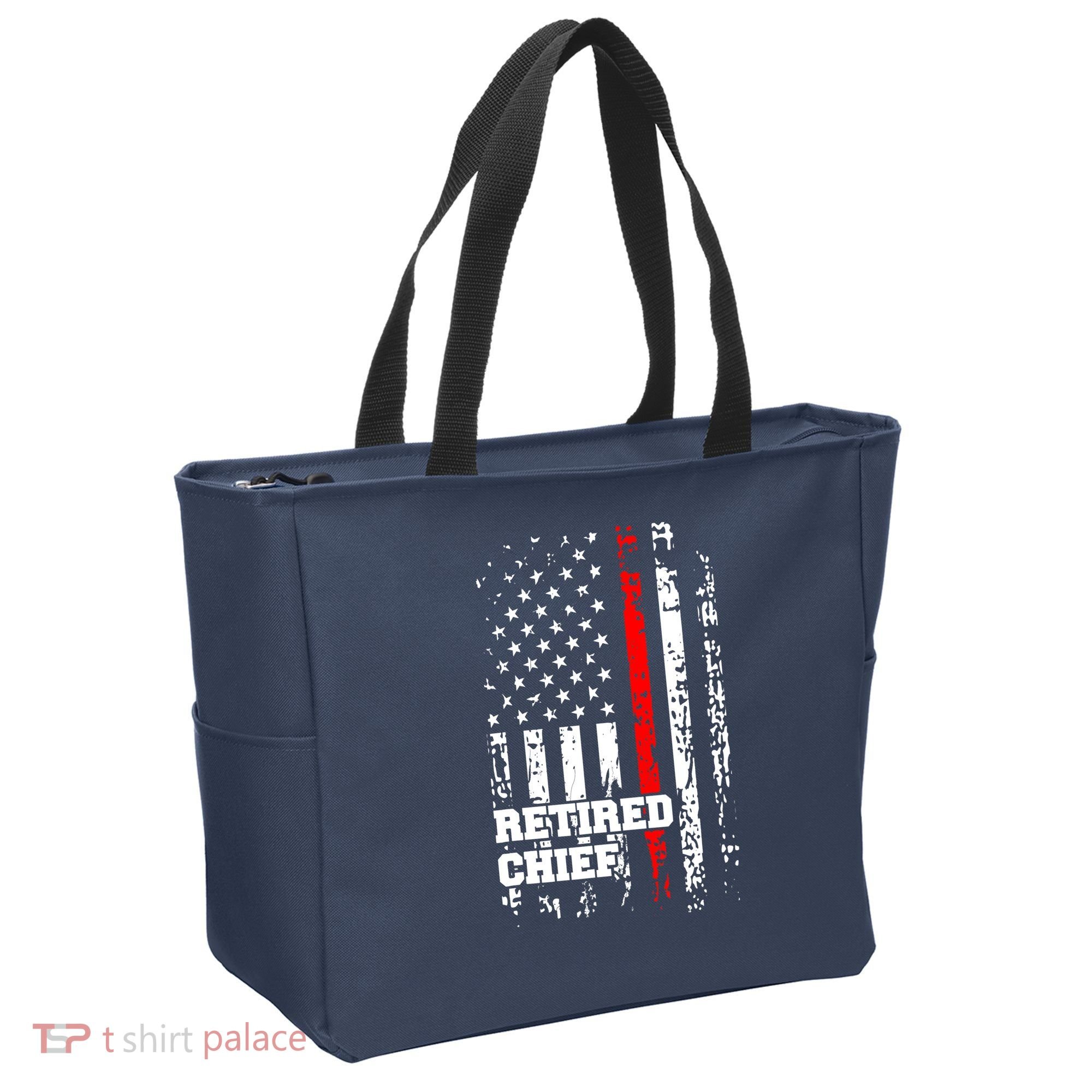 Retired Fire Chief Firefighter Rank Retirement Gift Tote Bag