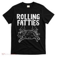 Rolling Fatties Cat Funny Fat Kitten T-Shirt thumb 0