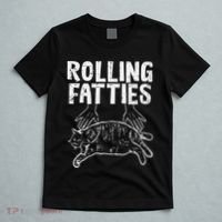 Rolling Fatties Cat Funny Fat Kitten T-Shirt thumb 5