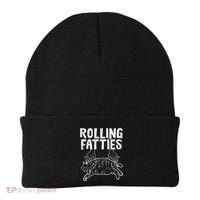 Rolling Fatties Cat Funny Fat Kitten Beanie thumb 0