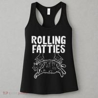 Rolling Fatties Cat Funny Fat Kitten Women's Tank Top thumb 3