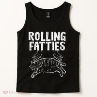 Rolling Fatties Cat Funny Fat Kitten Tank Top thumb 2