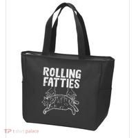 Rolling Fatties Cat Funny Fat Kitten Tote Bag thumb 3