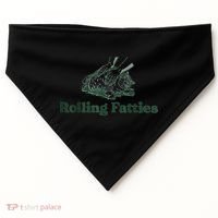 Rolling Fatties Cat Funny Cute USA-Made Doggie Bandana thumb 0