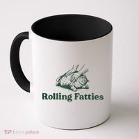 Rolling Fatties Cat Funny Cute Coffee Mug thumb 0