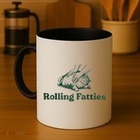 Rolling Fatties Cat Funny Cute Coffee Mug thumb 4