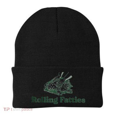 Rolling Fatties Cat Funny Cute Beanie