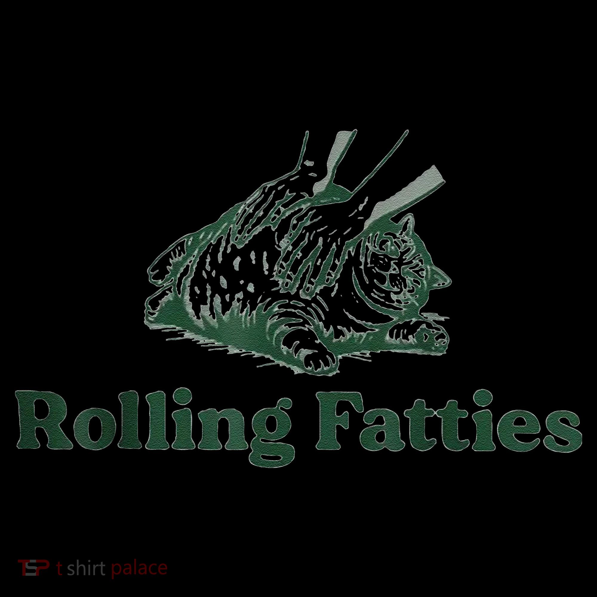 Rolling Fatties Cat Funny Cute Coaster