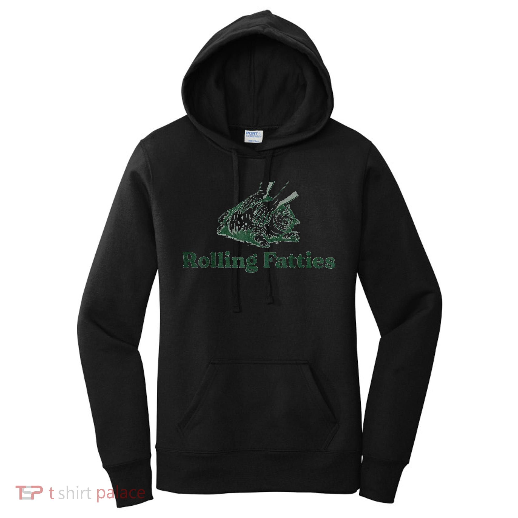 Rolling Fatties Cat Funny Cute Women's Hoodie