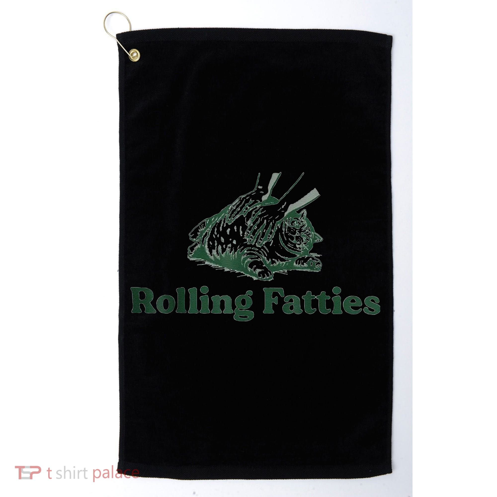 Rolling Fatties Cat Funny Cute Golf Towel