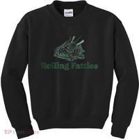 Rolling Fatties Cat Funny Cute Kids Sweatshirt thumb 0