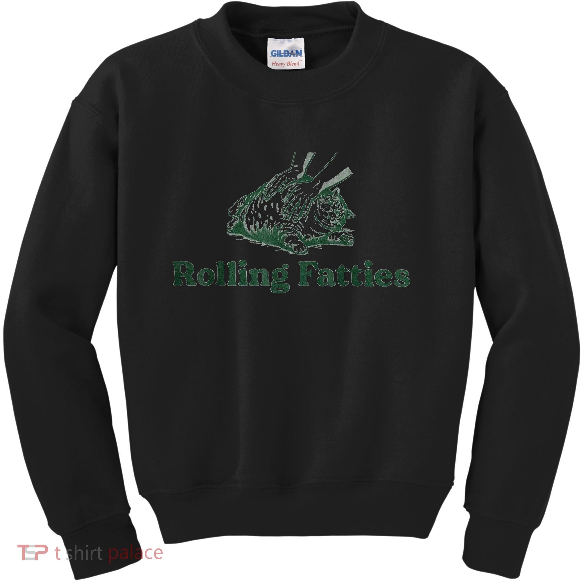 Rolling Fatties Cat Funny Cute Kids Sweatshirt