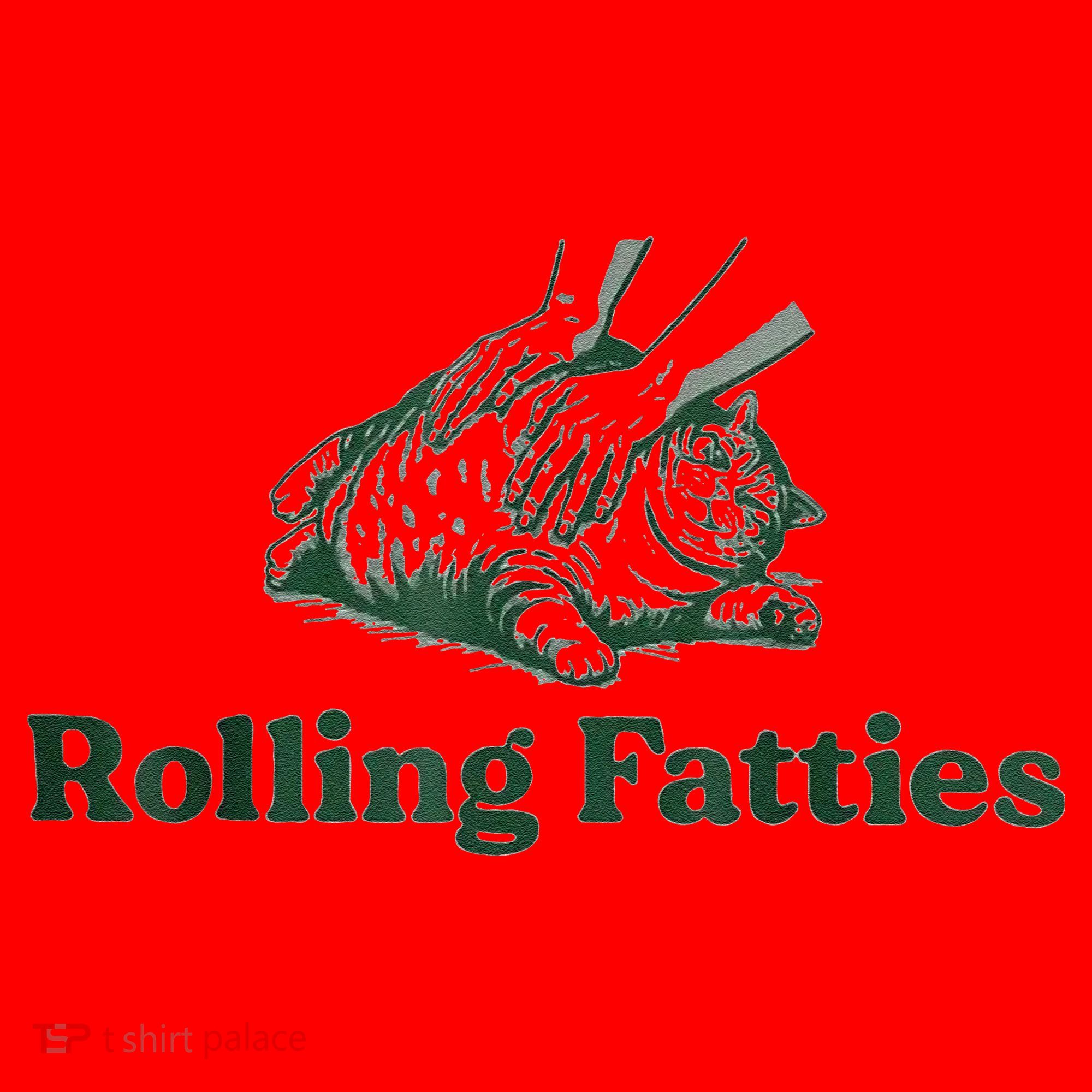Rolling Fatties Cat Funny Cute Santa Hat