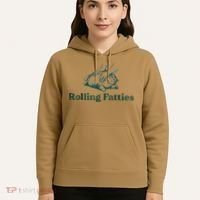 Rolling Fatties Cat Funny Cute Hoodie thumb 5