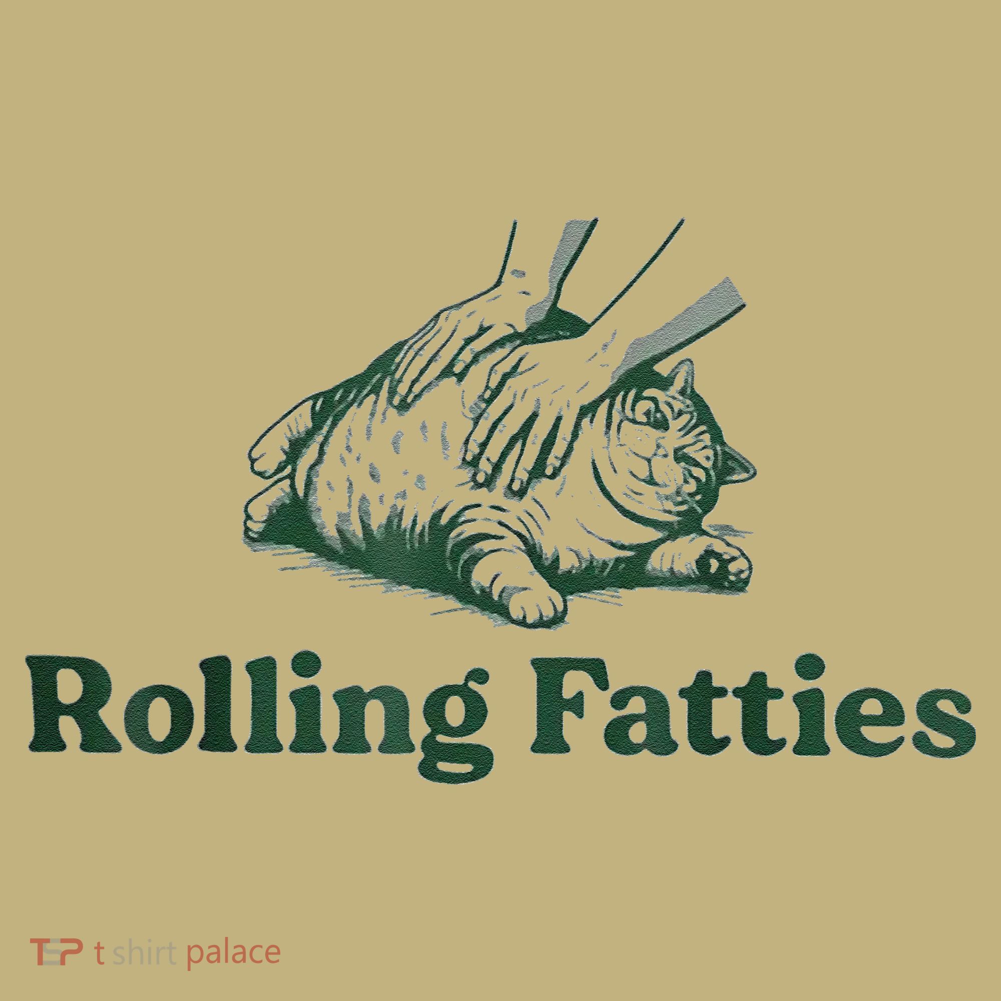 Rolling Fatties Cat Funny Cute Hoodie