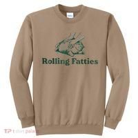 Rolling Fatties Cat Funny Cute Sweatshirt thumb 0