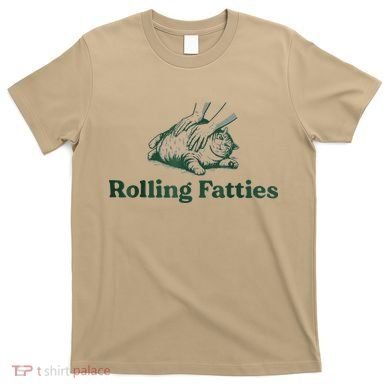 Rolling Fatties Cat Funny Cute T-Shirt