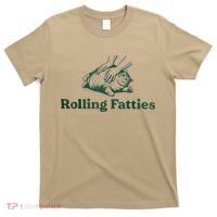 Rolling Fatties Cat Funny Cute T-Shirt thumb 0