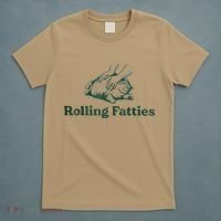 Rolling Fatties Cat Funny Cute T-Shirt thumb 5