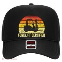 Retro Forklift Certified Forklift Operator Lift Truck Driver Hat thumb 0