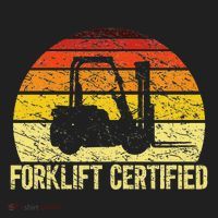 Retro Forklift Certified Forklift Operator Lift Truck Driver Hat thumb 2