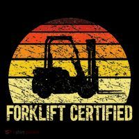 Retro Forklift Certified Forklift Operator Lift Truck Driver Toddler Hoodie thumb 2