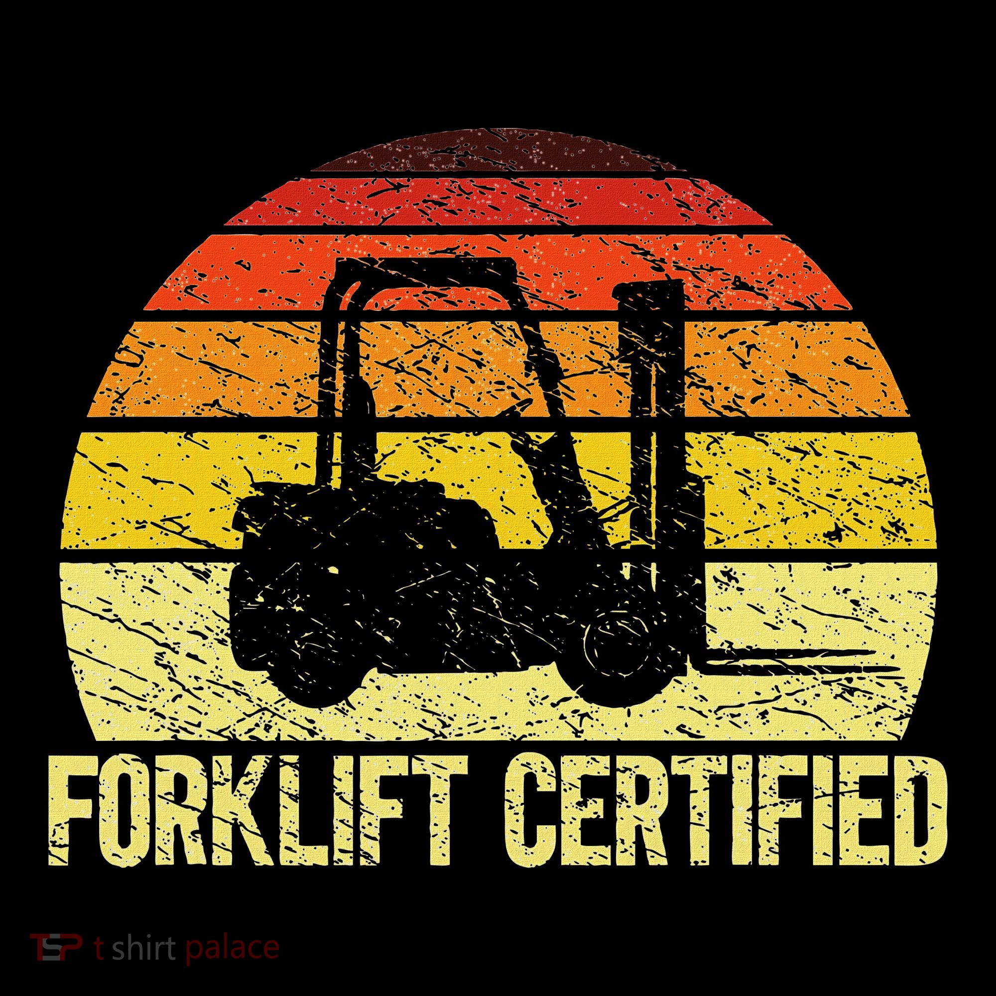 Retro Forklift Certified Forklift Operator Lift Truck Driver Toddler Hoodie
