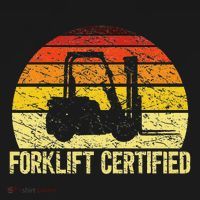 Retro Forklift Certified Forklift Operator Lift Truck Driver Visor thumb 3