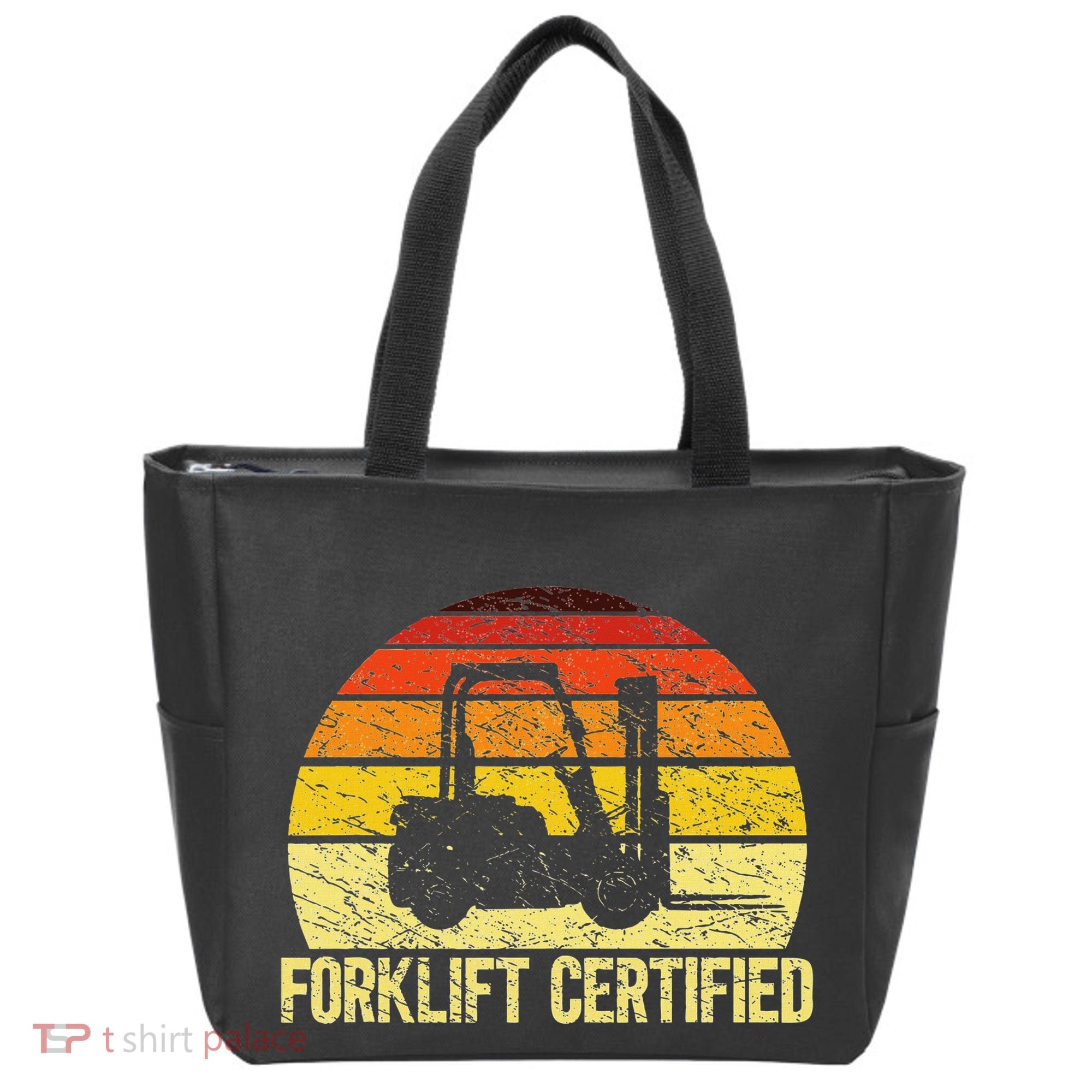 Retro Forklift Certified Forklift Operator Lift Truck Driver Tote Bag