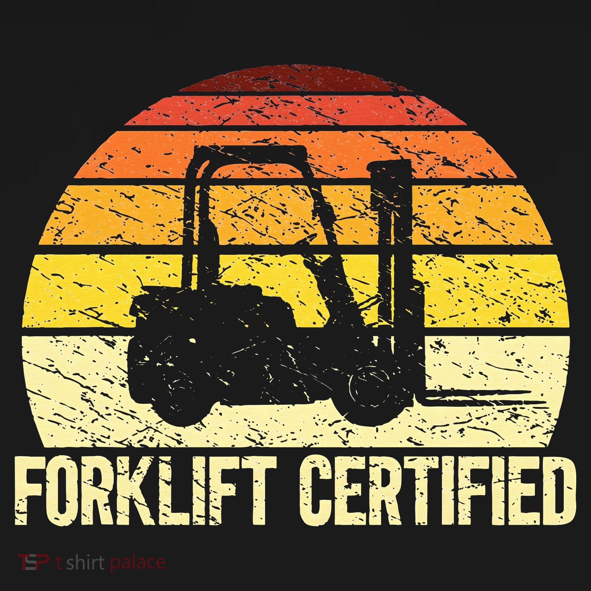 Retro Forklift Certified Forklift Operator Lift Truck Driver USA-Made Doggie Bandana