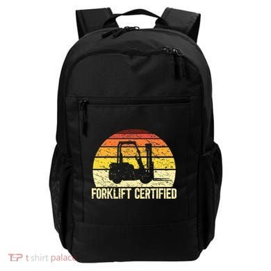 Retro Forklift Certified Forklift Operator Lift Truck Driver Backpack
