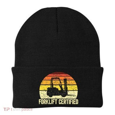 Retro Forklift Certified Forklift Operator Lift Truck Driver Beanie