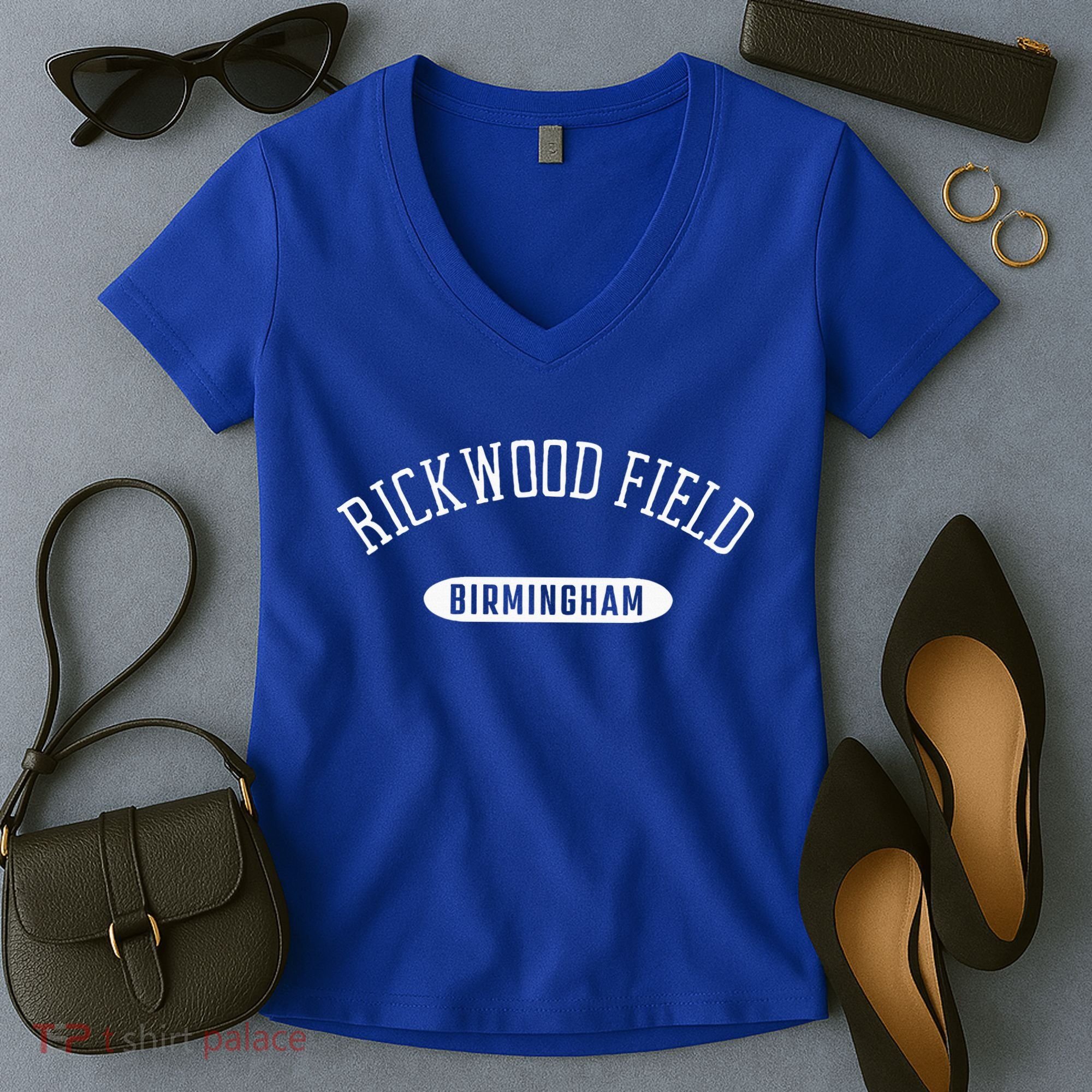 Rickwood Field Classic Style Birmingham Alabama Women's V-Neck T-Shirt